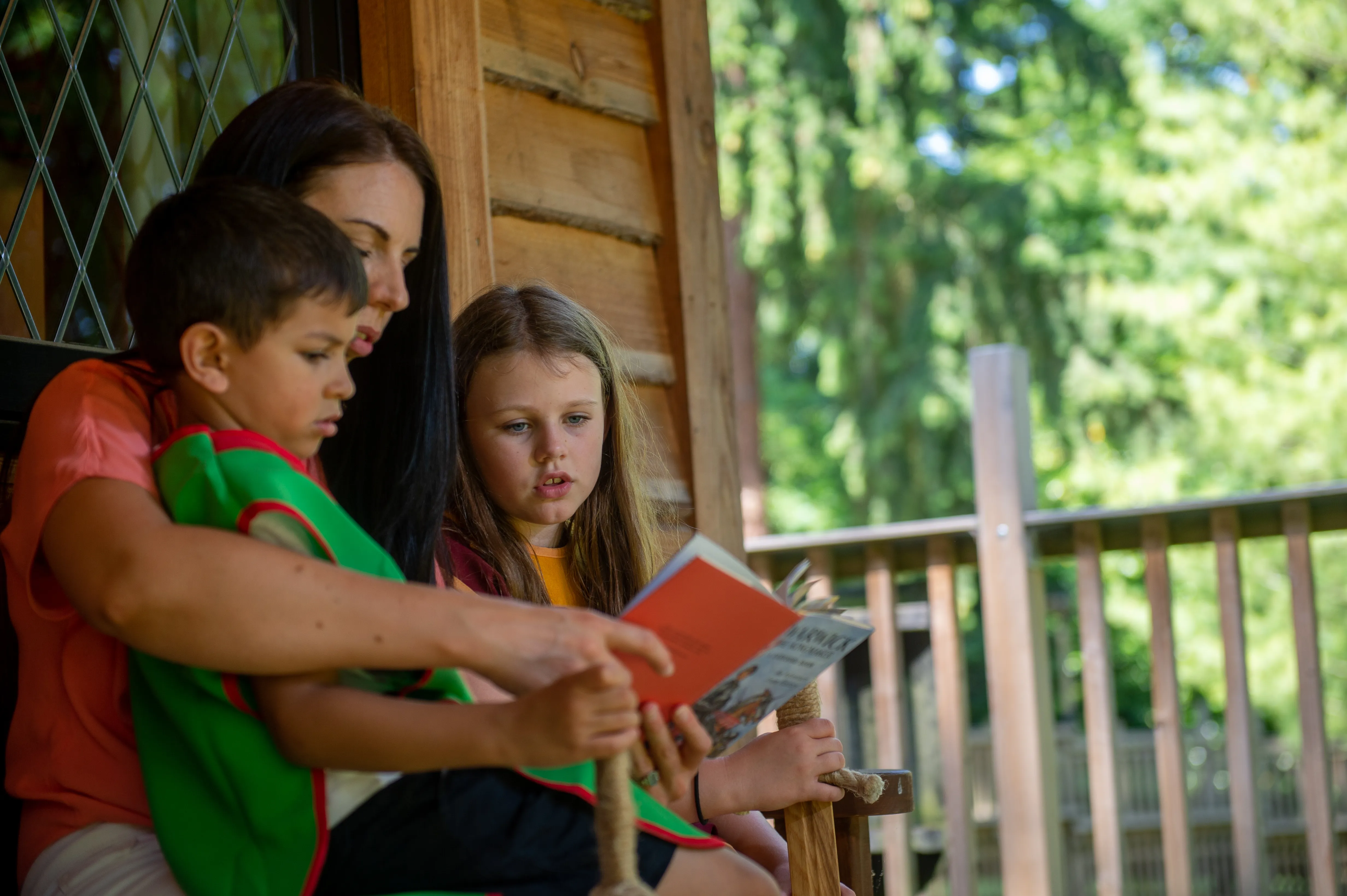 Lodge - parent book reading