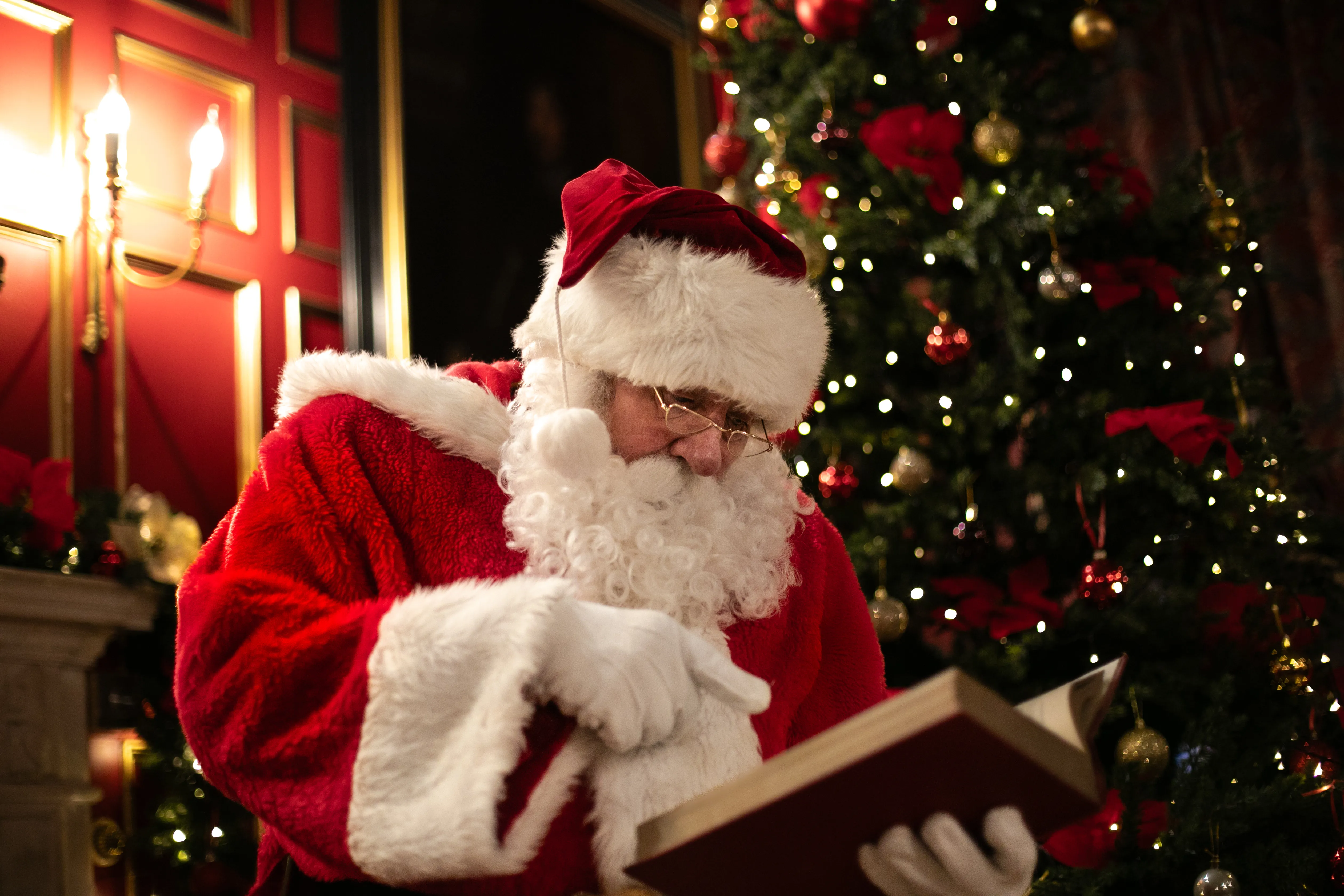 Santa Reading